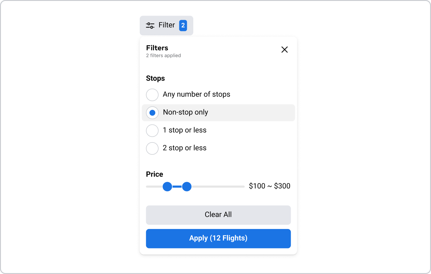 example of a popover dialog
